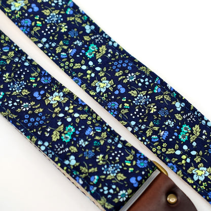 Floral Guitar Strap in Montagu Square