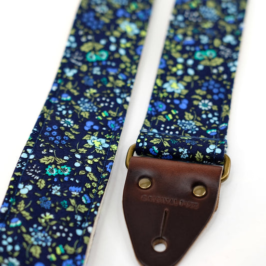 Floral Guitar Strap in Montagu Square