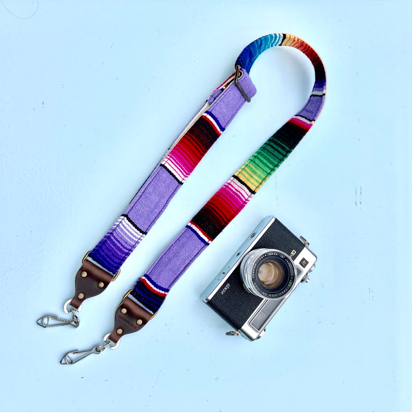 Skinny Serape Camera Strap in Prickly Pear