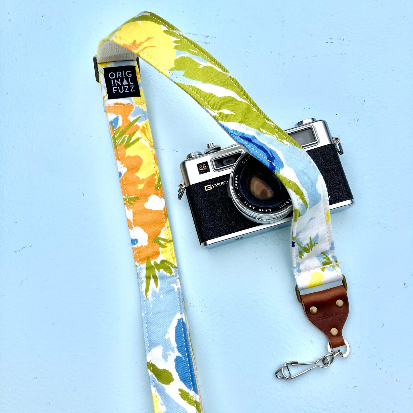 Skinny Reclaimed Camera Strap in Broad Street