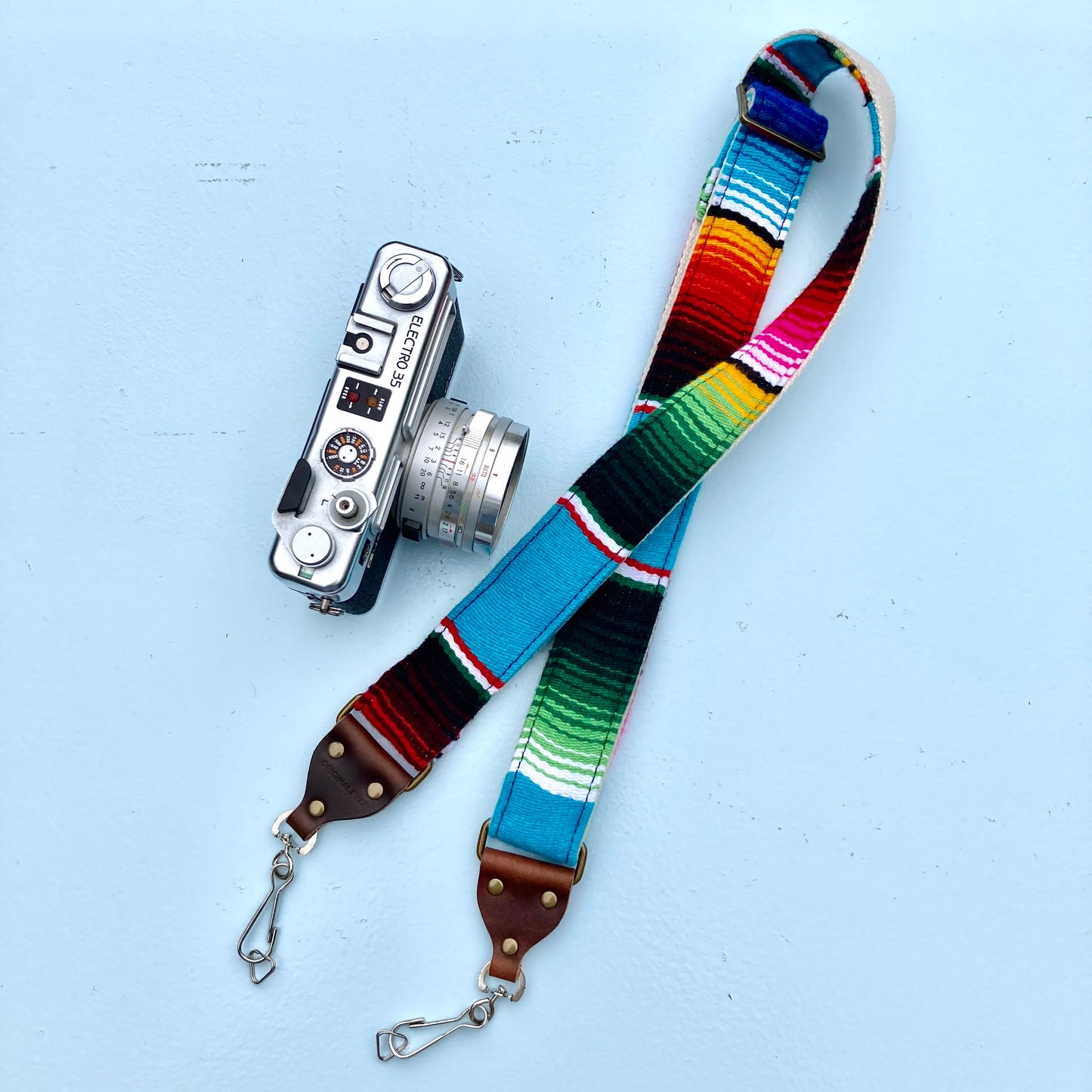 Skinny Serape Camera Strap in Desmachine