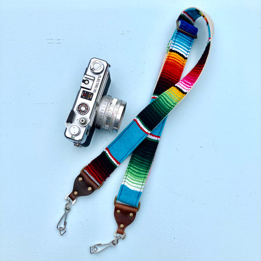 Skinny Serape Camera Strap in Desmachine