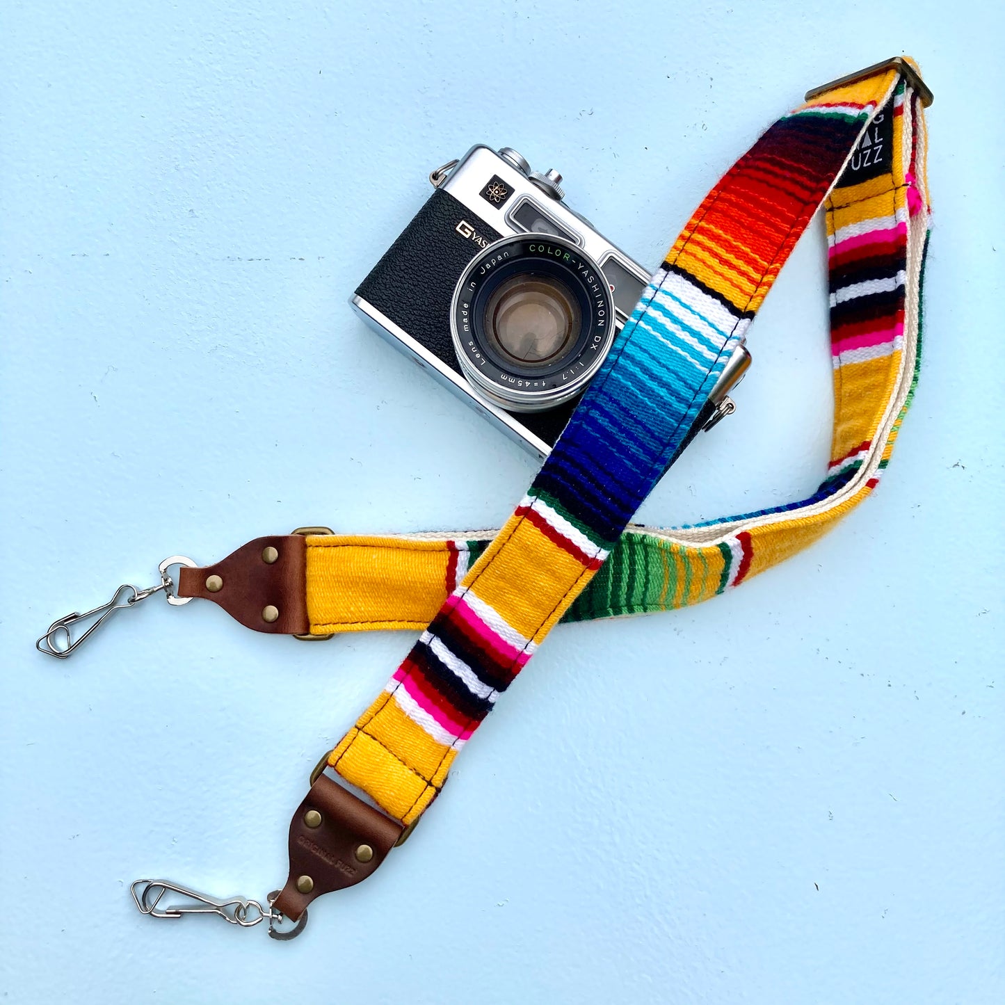Skinny Serape Camera Strap in El Dorado