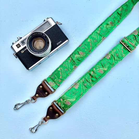 Skinny Paisley Camera Strap in Eugenia