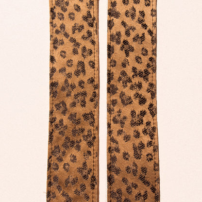 vintage golden leopard print guitar strap by Original Fuzz